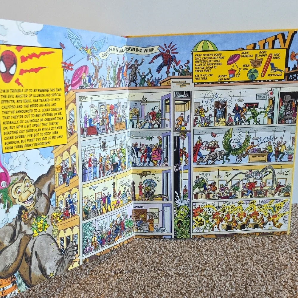 Marvel Spider-Man Look and Find Adventure Books - Hardcover